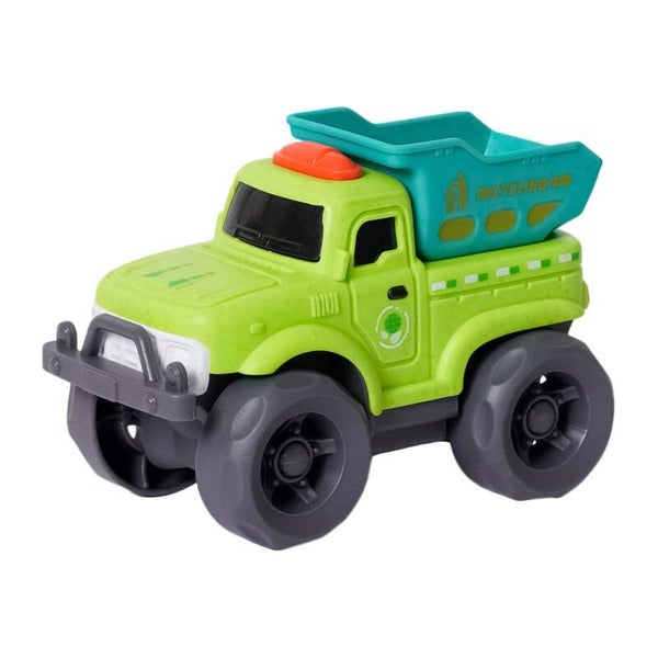 BIOplastic Off-Road Kiepwagen Groen – 11 cm – Duurzaam Bouwspeelgoed – Vanaf 18 Maanden