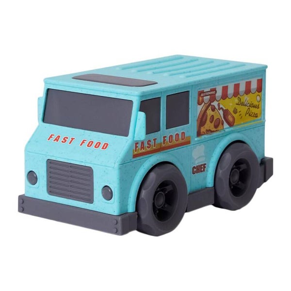 BIOplastic Blokwagen Fastfood – 15 cm – Duurzame Speelgoedauto – Vanaf 18 Maanden