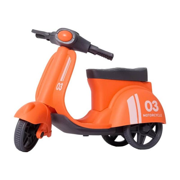 Scooter Oranje – 16 cm – Educatief Peuterspeelgoed vanaf 18 Maanden BIOplastic
