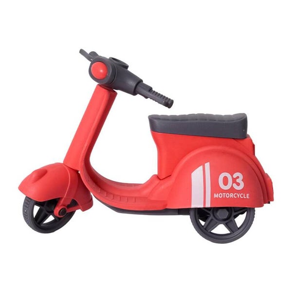 Duurzame BIOplastic Scooter Rood – 16 cm – Educatief Speelgoed vanaf 18 Maanden