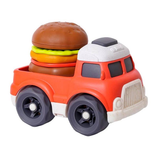 BIOplastic Hamburger Truck – Duurzame Speelgoedauto – Milieuvriendelijk & Educatief – Vanaf 3 Jaar
