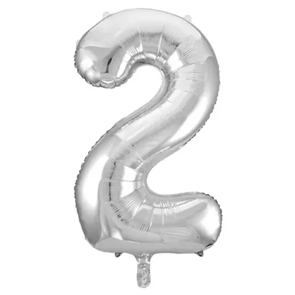 Folie ballon Zilver 2. 34"