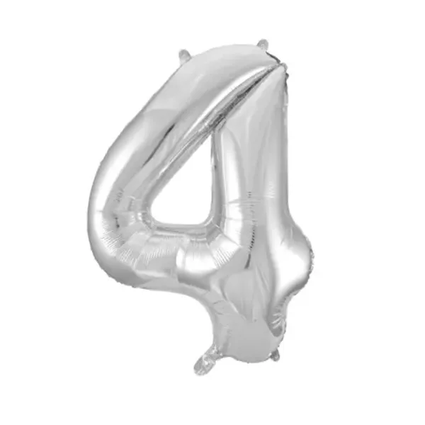 Folie ballon Zilver 4. 34"
