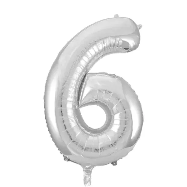 Folie ballon Zilver 6. 34"
