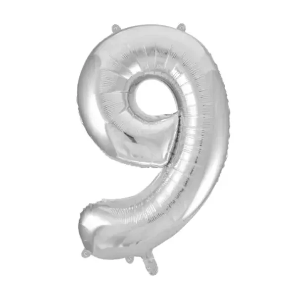 Folie ballon Zilver 9. 34"