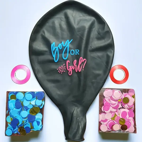Gender confetti ballon Boy Girl