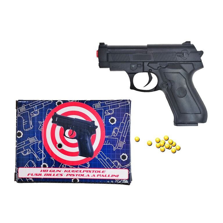 Compacte Speelgoed BB Gun met Magazijnlader – Inclusief 6mm Kogels – 12,5 cm