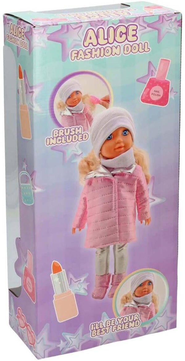 Johntoy Fashion Pop Alice – Babypop met Zacht Lijfje – 35 cm – Assorti in Doos