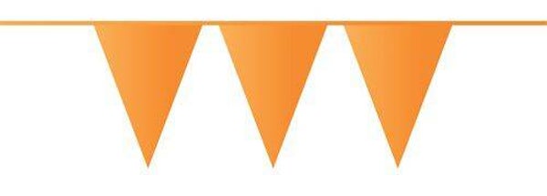 Vlaggenlijn PE Oranje – 10 Meter – Effen Oranje Feestslinger – Weerbestendige Supportersversiering