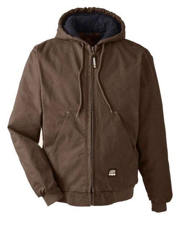 Veste à capuche en toile de coton lavée Heartland HJ375 de Berne Apparel