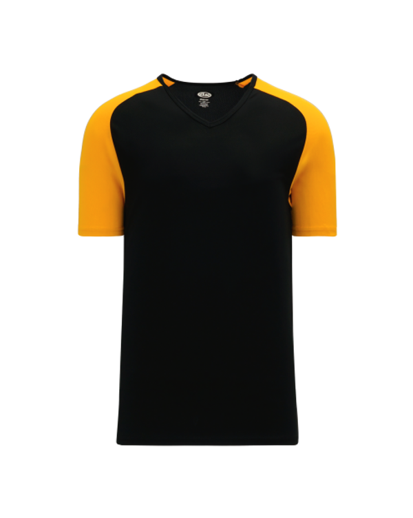 Sportif tricot A1375 - T-shirts à manches courtes à col en V hommes et juniors