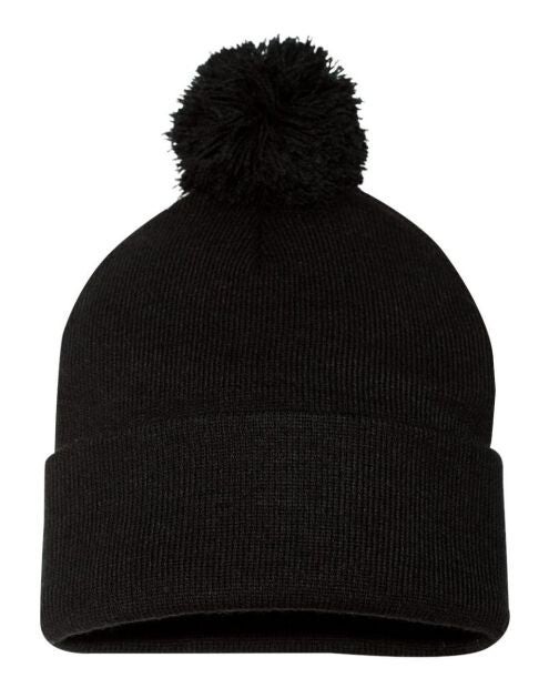 Ideal ID15 - Acrylic 12" Pom Pom Knit Toque