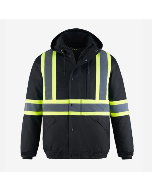 CX2 Hi-Vis L01277 - Peterbuilt - Hi-Vis 3in1 Bomber Jacket w/ Detachable Hood