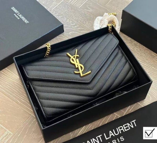 Sac de luxe YSL matelassé en cuir