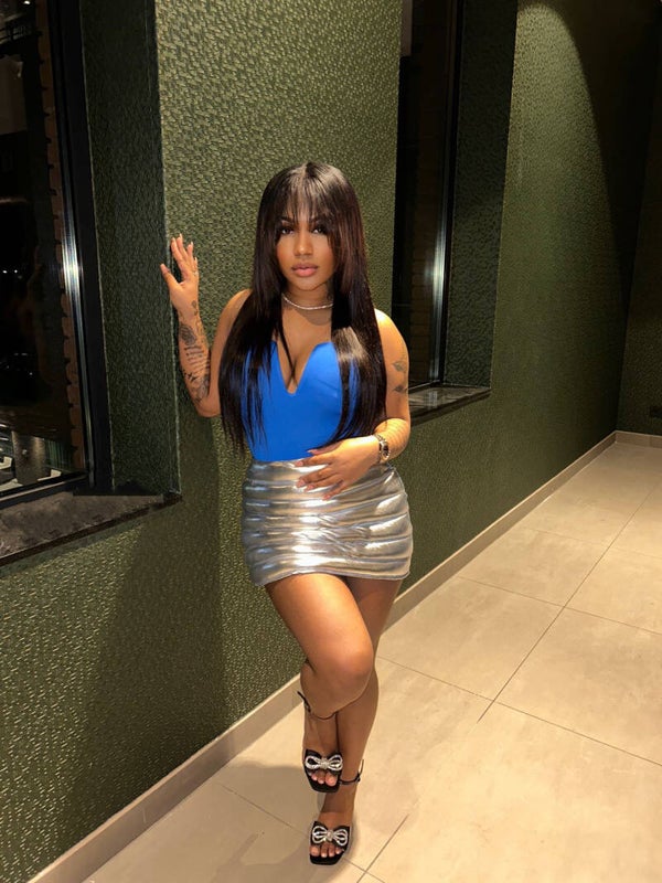 METALLIC MINI SKIRT (silver)