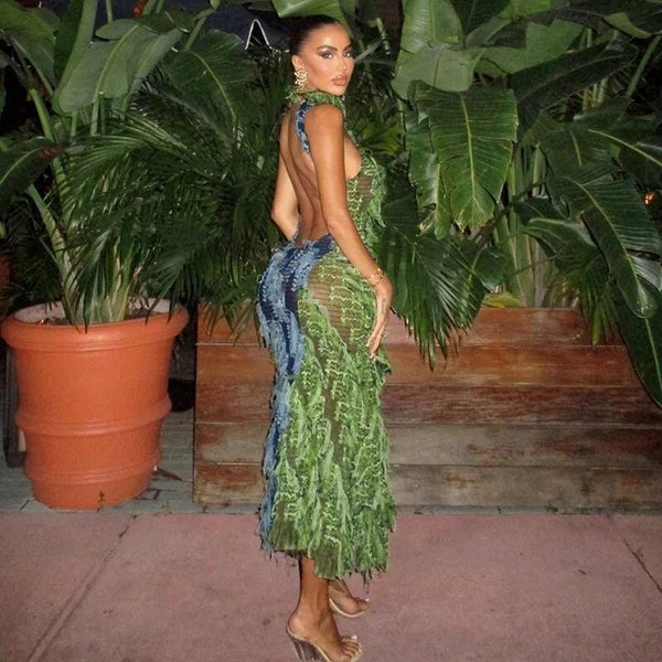 FEATHER DRESS