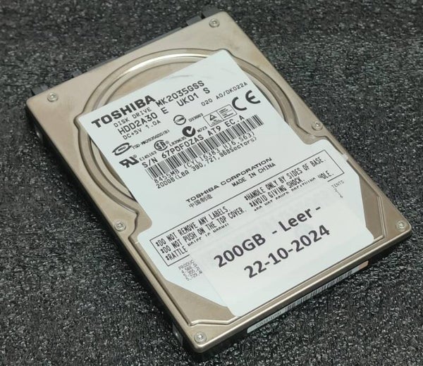 200GB SATA 2,5 Zoll von Toshiba - 5 cent pro GB - TOP