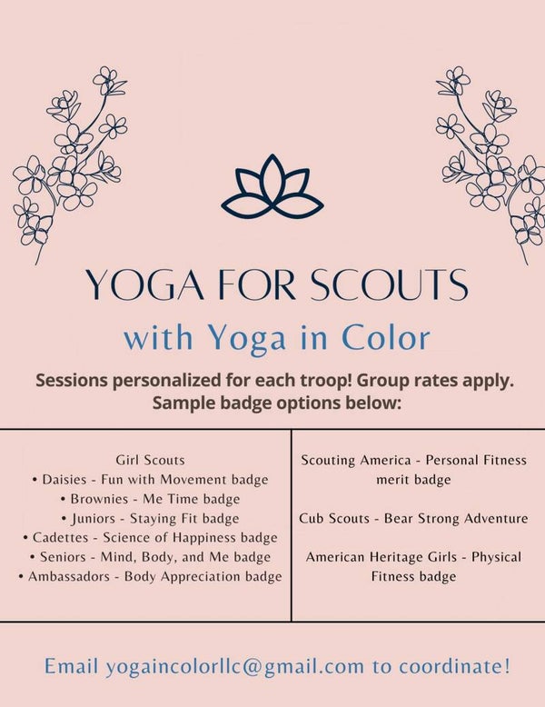 Yoga for Scouts/Groups