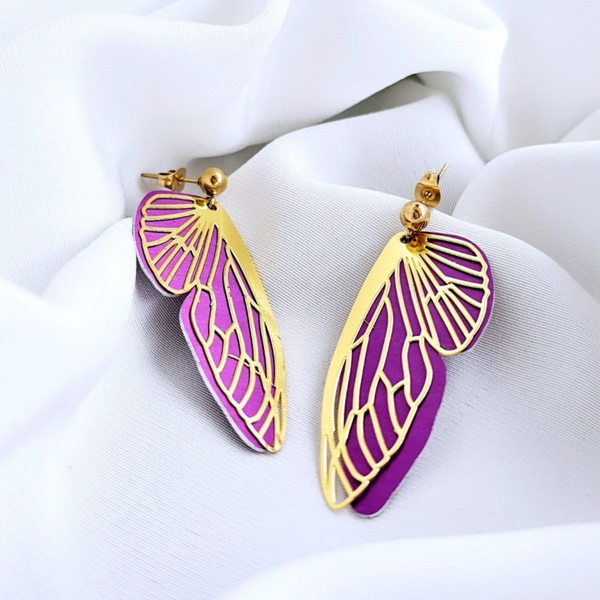 Purple Wings -  Golden
