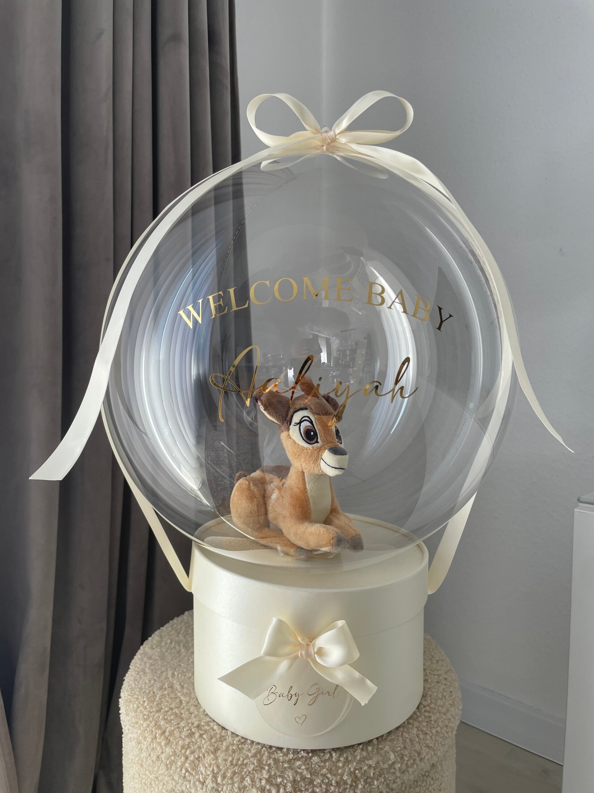 Kuscheltier "Bambi" mit Geschenkbox