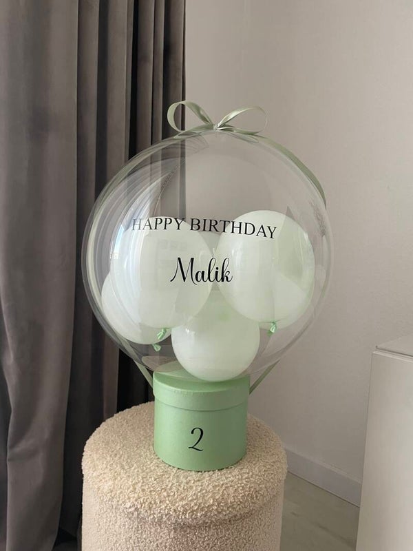 Ballon Geschenk grün