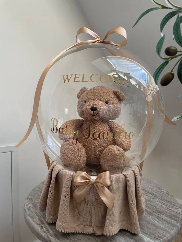 Kuscheltier „Teddy“ mit Kuscheldecke
