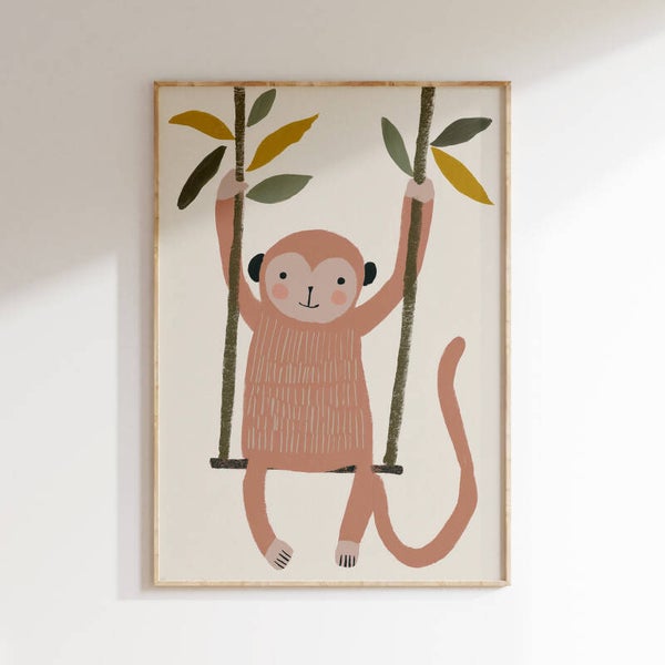 Kinderkamer print | Abel aap