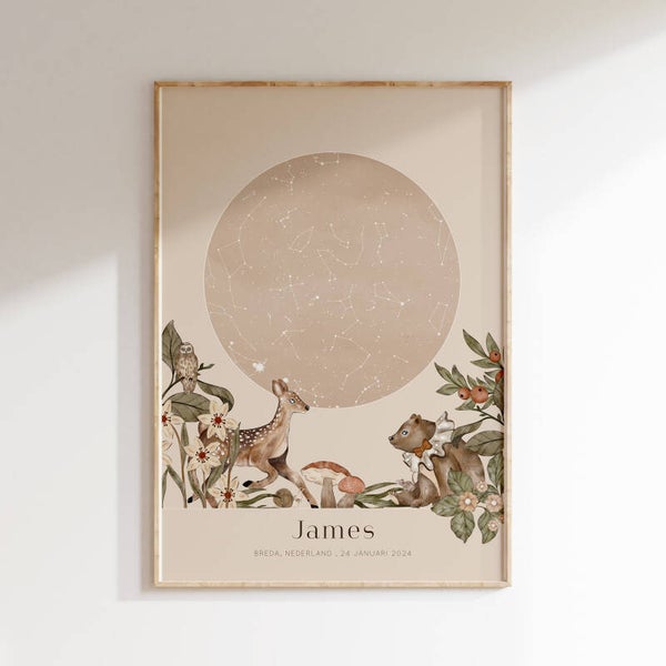 Poster sterrenhemel | AUTUMN FOREST