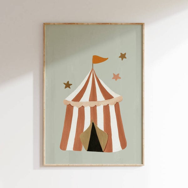 Kinderkamer print | Circustent
