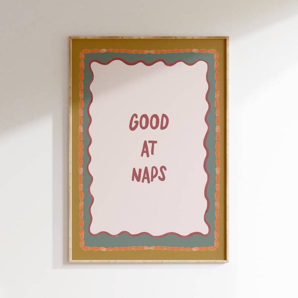 Kinderkamer print | Good at naps