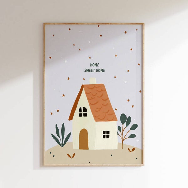 Kinderkamer print | Home sweet home