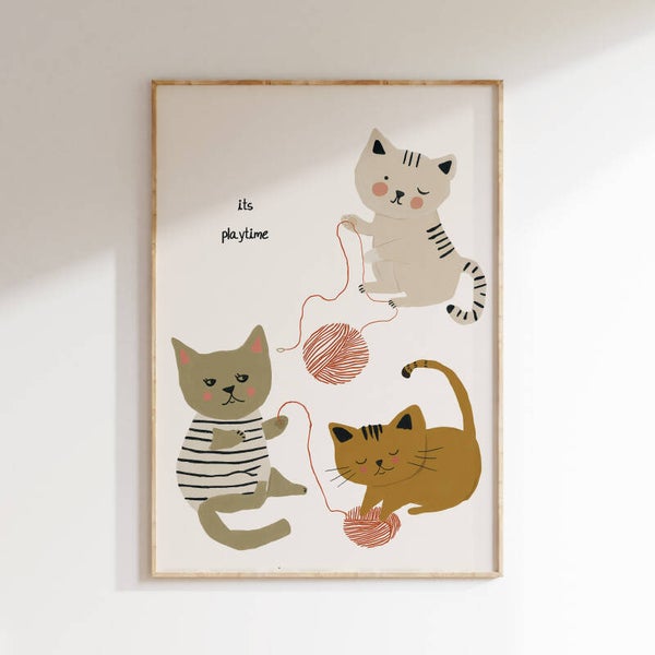 Kinderkamer print | It's playtime