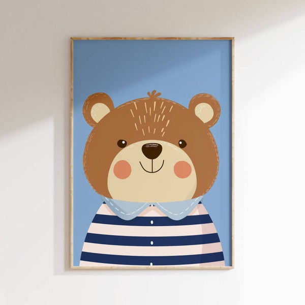 Kinderkamer print | Beertje