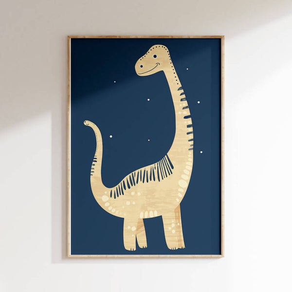 Kinderkamer print | Dinosaurus Jos