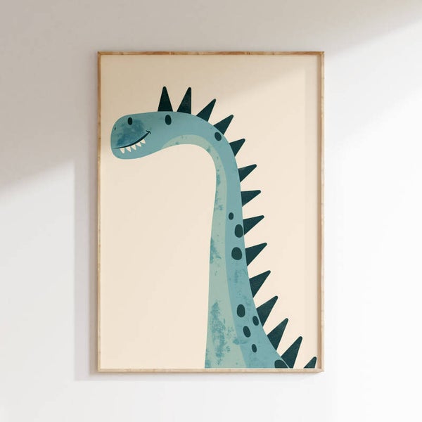Kinderkamer print | Dinosaurus Samuel