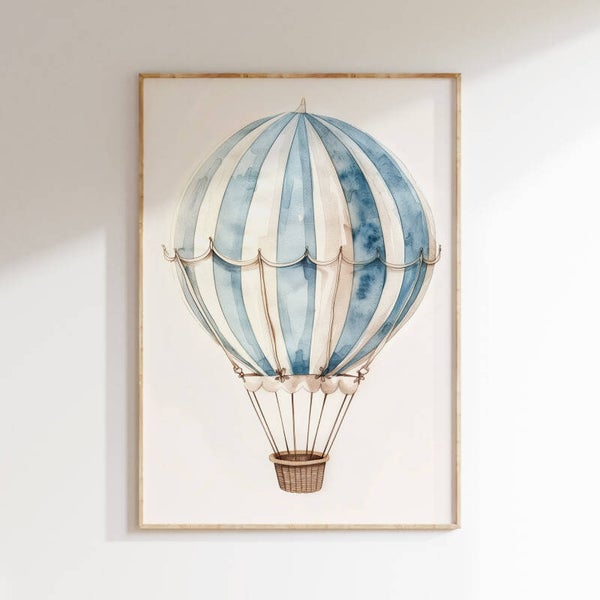 Kinderkamer print | vintage luchtballon