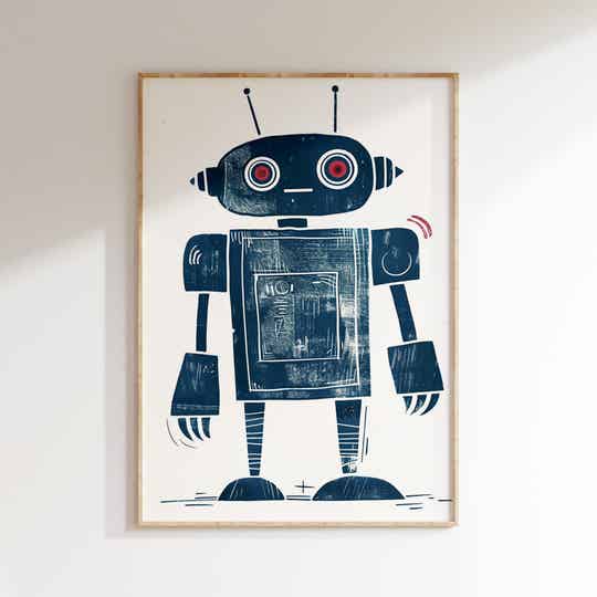 Kinderkamer print | Robot