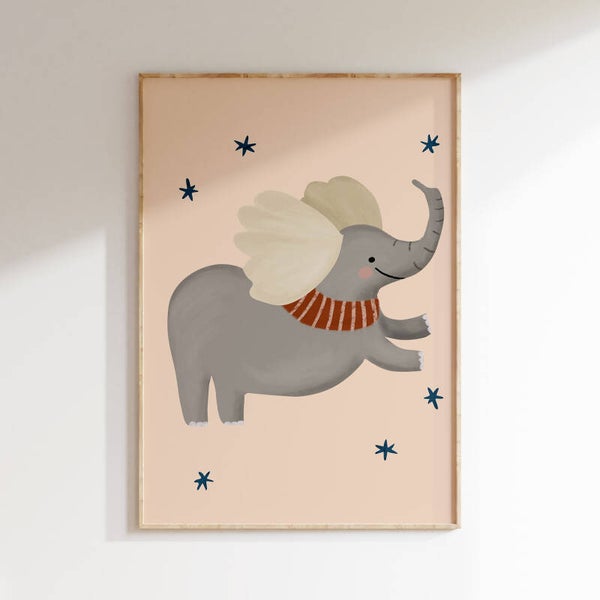 Kinderkamer print | Dombo de olifant