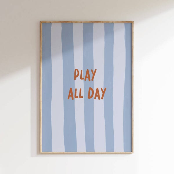 Kinderkamer print | Play all day
