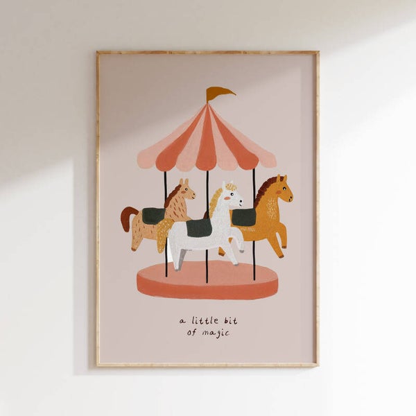 Kinderkamer print retro | Carroussel