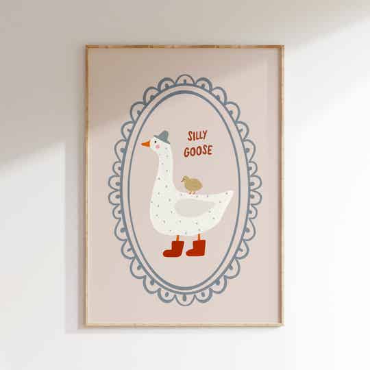 Kinderkamer print | Silly Goose