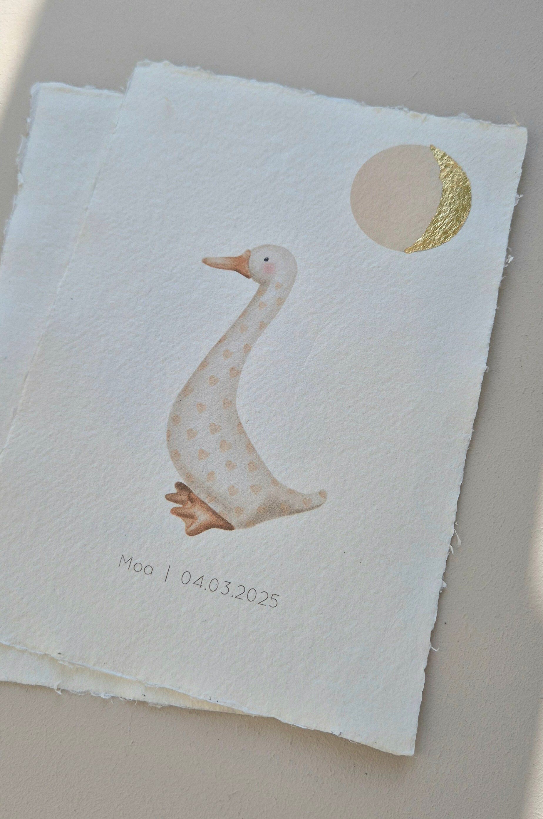 Maanstand poster - Eendje