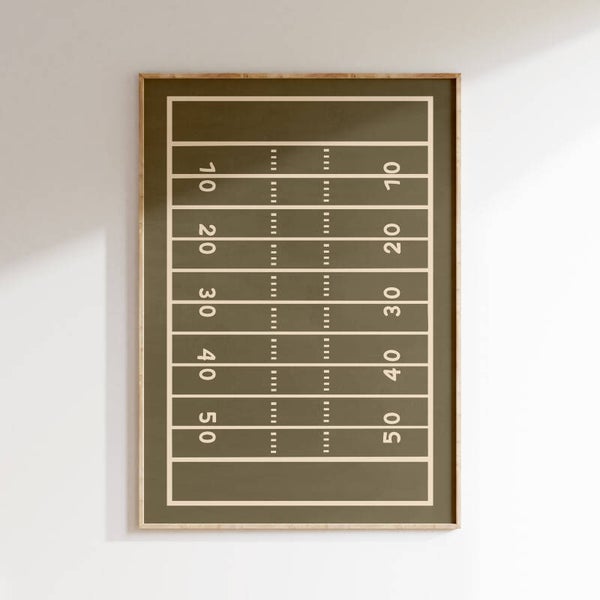Kinderkamer print | American Football Veld