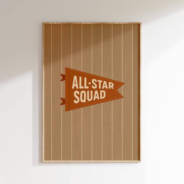 Kinderkamer print | All star squad