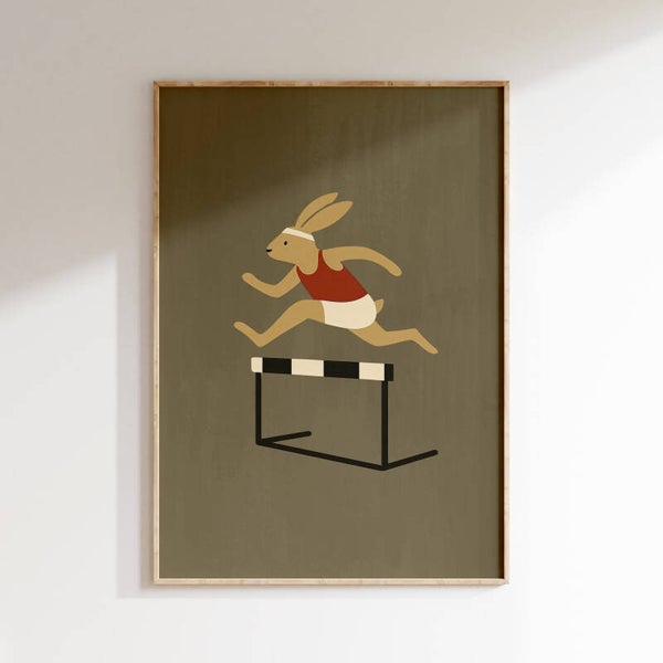 Kinderkamer print | Athletiek haas