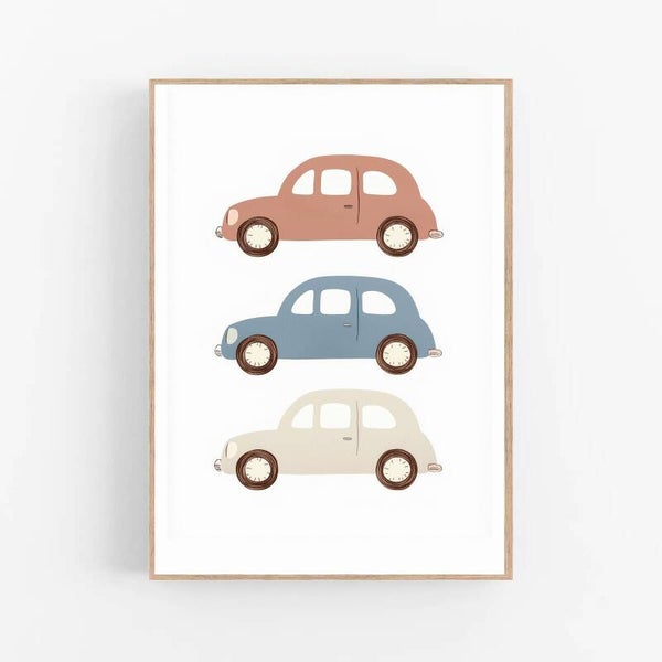 Kinderkamer print | Auto's