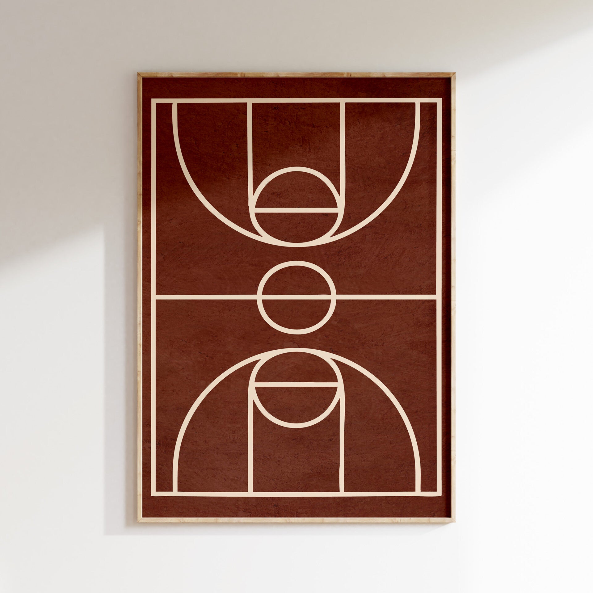 Kinderkamer print | Basketbalveld