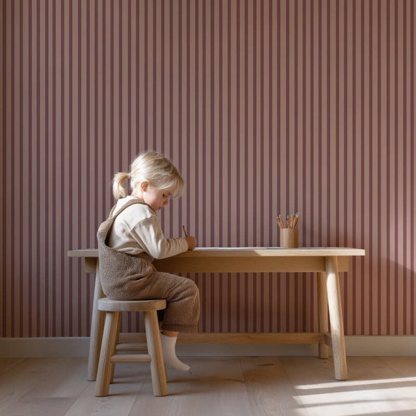 Behang Stripes | grape