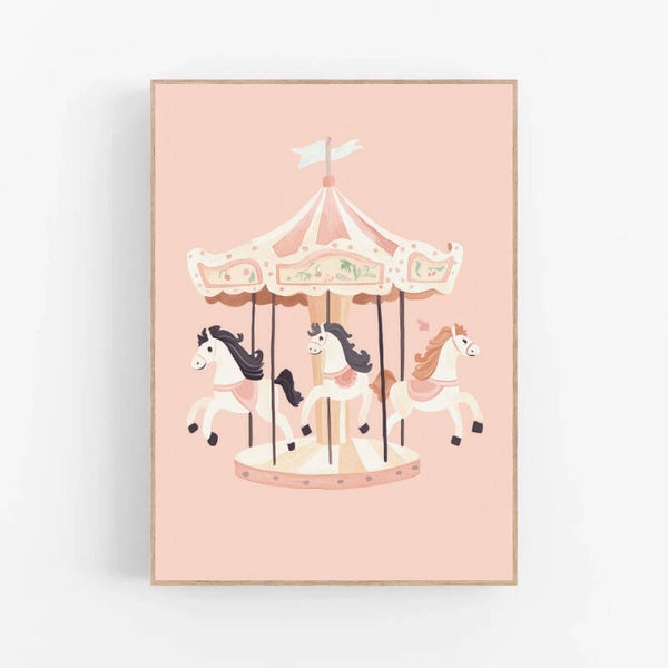 Kinderkamer print | Carroussel