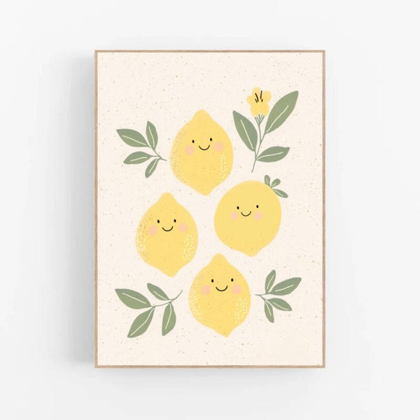 Kinderkamer print | Citroenen